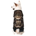 thumbnail image 1 of Fotbe Metal Style Horned Skull Sudadera con Estampado para Perros Pequeños – Suéter con Capucha para Mascotas, Tela Suave de Forro Polar con Bolsillo-X-Large, 1 of 7
