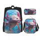 thumbnail image 1 of Easygdp Cute Underwater Axolotl Mochila para Niños y Niñas con Set de Caja de Almuerzo y Estuche para Lápices 3 en 1, Mochila Escolar Estampada para Adolescentes, 1 of 7