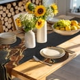 thumbnail image 4 of Brown Marble Round 15 Inch Placemats Set of 2, Gold Abstract Vintage Modern Ombre Art HeatResistant Non Slip Place Mats for Dining Table, Wipeable Braided Kitchen Table Mats for Housewarming, 4 of 9