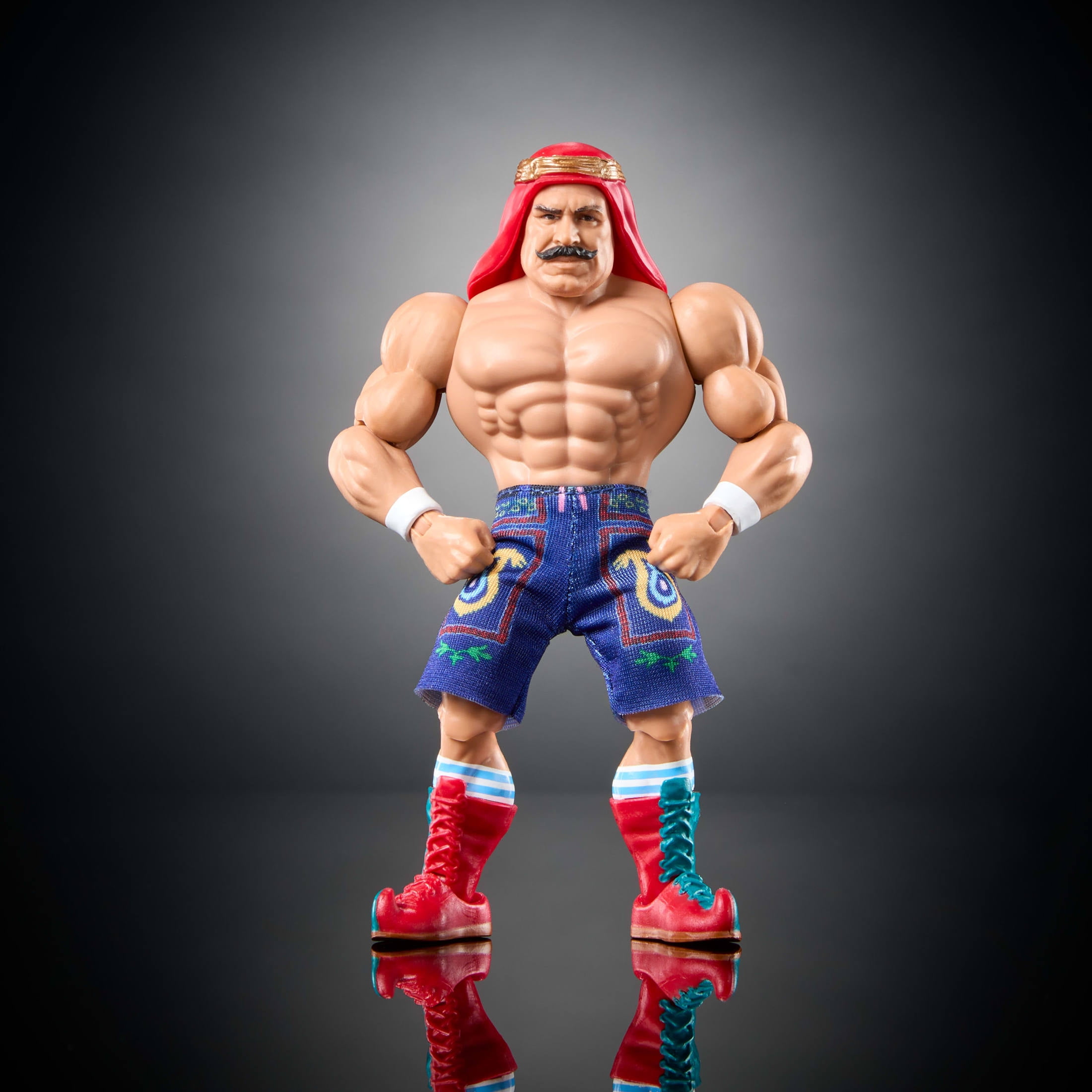 WWE Superstars The Iron Sheik Action Figure & Accessories, Series 14 Retro 6-inch Collectible Set
