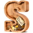 thumbnail image 1 of Caja de ahorros para cartas personalizada de madera Money Bank ELX, 1 of 5