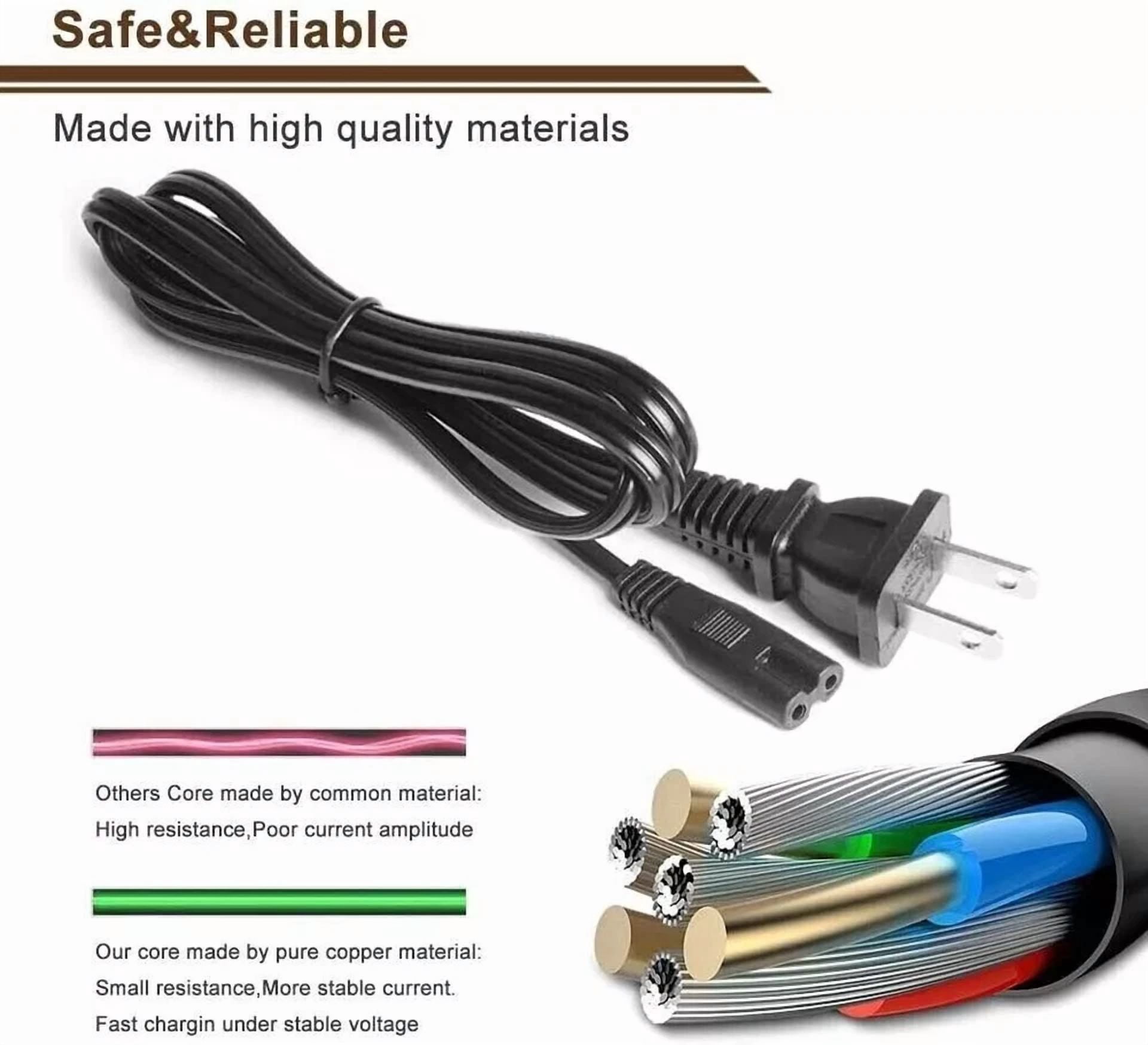BUTTERFLY- Ac Power Cord Cable For Vizio V51-H6 V51X-J6 V21-H8 V21-H8R V20X-J8 Soundbar