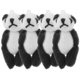 thumbnail image 4 of Cute Panda Plush Keyrings 4Pcs Miniature Stuffed Panda Doll Fashionable Kids Toy Ideal For Birthday Party, 4 of 4