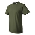 thumbnail image 2 of Couver HD Cotton Short Sleeve T-Shirt , Military green , Large, 2 of 4