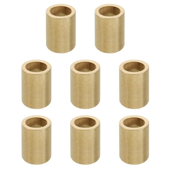 M10 Brass Spacers, 8 Pcs Metal Spacer Brass 10mm ID x 14mm OD x 20mm L Screw Standoff for 3/8 Inch or M10 Screw