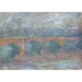 thumbnail image 2 of Claude Monet 24x18 Black Ornate Framed Double Matted Museum Art Print Titled: Waterloo Bridge, London at Sunset (1904), 2 of 5