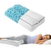 Shredded Memory Foam Knee Pillow for Side Sleepers,Leg Pillow for Side Sleeping, Leg Elevation Pillow,Between & Under Knee Pillow for Side Sleepers,Spine Alignment,Ankle or Pregnancy Support