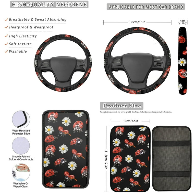 Jeiento Dog Paw Print Car Seat Covers Full Set Of 4 Bucket Seat Covers High Back Flexible Back Seat Protector Automobile Accessories Decor Universal Fit