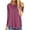 Hot Pink, variant on cfhntfmh Lounge Shirts for Women Casual Fall Crewneck Solid Color Tunic Tops Comfy Loose Long Sleeve Undershirts