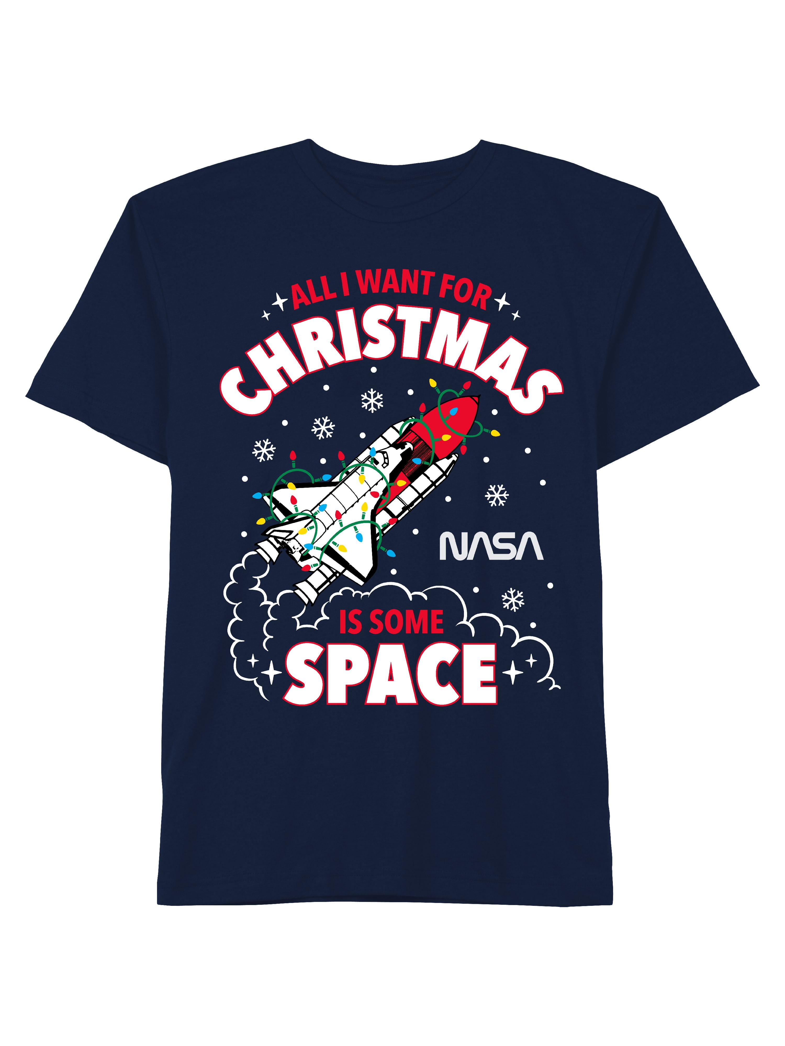 Pin on xbox Men's Nasa Christmas and Space Seasonal Holiday Graphic T-shirt