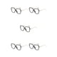 thumbnail image 3 of Sonducket Gafas de moda para mujeres con estilo, gafas anti-luz azul, gafas de ordenador, gafas de lectura, gafas de mujer, montura negra dorada Type2 NO2, 3 of 6