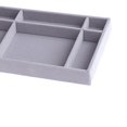 thumbnail image 3 of kurtrusly Stackable Jewelry Tray Multipurpose Portable Velvet for Rings Earring Bangle 6 Grids Style A 1Set, 3 of 6