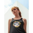 thumbnail image 2 of Cute Bunny And Flowers Racerback Tank Women -SPIdeals Designs, Female Large, 2 of 4
