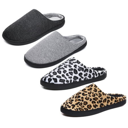 

Men House Slippers Cotton Nonslip Thick Cozy Slippers Warm Slippers for Indoor