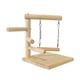 thumbnail image 2 of Soporte de juego para perca de entrenamiento de mesa para pájaros, juguetes de jaula de pájaros de madera para loros, perchas para pájaros, palos de Estilo B Yinane  Puesto de juegos para loros, 2 of 8