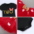 thumbnail image 3 of FYMNSI Baby Toddler Kids Girls My 2nd Second Birthday Cake Smash Outfit Romper Polka Dot Tutu Skirt Ear Headband 3pcs Two Years Old Party Clothes Set 2 Years Black, 3 of 7