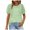 X01 Green, variant on Paguaki Summer Womens Tops Dressy V Neck Blouses for Women Swiss Dot Puff Sleeve Shirts