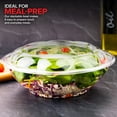 thumbnail image 6 of Stock Your Home 64 oz Clear Plastic Salad Bowls with Lids Disposable 120 Pack, Extra Large Takeout Containers for Fruit Salads Meal Prep and Parties, 6 of 7