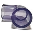 Clear PVC Pipe Fitting (bluish tint) 90 Degree Elbow, Schedule 40/80