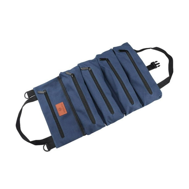Bolsa de herramientas enrollable Trinquete multifunzionale Bolsillos enrollables Tela Oxford Portaherramientas de carpintero Portaherramientas shamjiam Bolsa enrollable para llaves Walmart en linea