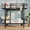 Black, variant on Curved Metal Twin Over Twin Bunk Bed Frame, Heavy Duty Bunk Bed with Safety Guardrail, Sturdy Ladder with Wide Steps, Space Saving Bedroom Furniture,White