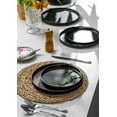 thumbnail image 4 of Ceramic Dinner Plates Set of 6, 10 Inch Matte Black Salad Dessert Plates, Microwave Oven Dishwasher Safe, 4 of 8