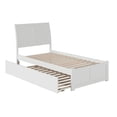 thumbnail image 4 of Lit Plateforme en Bois Portland Simple TG avec Pied de Lit et Tiroir-Lit Simple TG, Blanc, 4 of 8