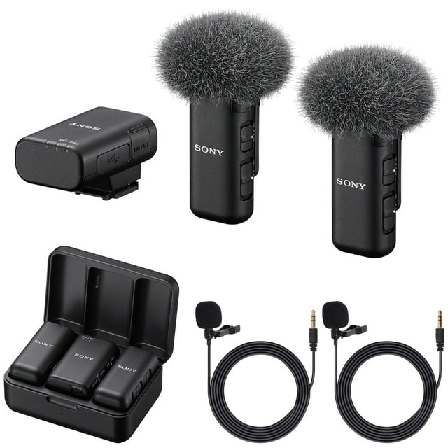 Micrófono inalámbrico Sony ECM-W3 de doble canal con 2 micrófonos Lavalier