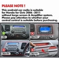 thumbnail image 4 of Android 12 Car radio for Honda Civic 2006-2011 Multimedia Stereo Wireless Autoradio Carplay Navigation GPS WIFI Mirror link Camera FM BT, 4 of 11