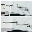 thumbnail image 4 of Pot Filler Double Joint Spout Folding Stretchable Swing Arm Wall Brass Kitchen Faucet Single Hole Two Handle Kitchen Sink Faucet ,bar Laundry RV Farmhouse, 4 of 7