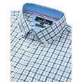 thumbnail image 6 of Alimens & Gentle Men's Plaid Button Down Shirts Cotton Long Sleeve Shirts Gingham Shirt, 6 of 8