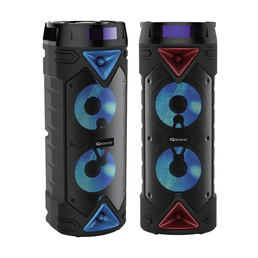 IQ Sound IQ6265DJBT 2 x 6.5" Portable Bluetooth Speaker with App