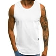thumbnail image 2 of AherBiu Mens Tank Tops Sleeveless Crewneck Tank Tops Summer Athletic Gym Running Workout Tank Tops, 2 of 7