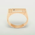 thumbnail image 2 of LBG British Made 10k Rose Gold Natural Sapphire Mens Band Ring - 25 size options - Size 10.5, 2 of 6