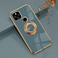 thumbnail image 4 of Compatible with Google Pixel 5A Case Silicone TPU Shockproof Google Pixel 5A Phone Case with Magnetic Ring Kickstand Plating Anti-Scratch Cases (Grey), 4 of 14