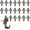 Bronze, variant on Push Pin Picture Hooks, 20 count Push Pin Hangers, Thumb Tacks for , Bulletin Board Hooks, Zinc Alloy Pin Photo Frame Hooks for Picture,Canvas,Office,Clock,Mirror,etc. (Bronze)
