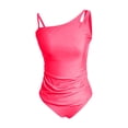 thumbnail image 4 of DHFJKG Tankini Swimsuits For Women 2 Piece Set Asymmetrical Design Slim Fit Top With High Waisted Briefs Bottom Trendy Beachwear, 4 of 5