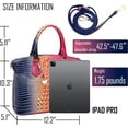 thumbnail image 3 of LHSHID Women Purse Satchel Bag Long Crossbody Classy Tote Bag Top Handle Vegan Leather Ladies Handbags Embossed Pattern, 3 of 7