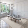 thumbnail image 5 of Juego de Comedor de Madera con 6 Sillas Tapizadas para 6 Personas, Mesa y Sillas para Comedor y Cocina, Midtown Concept Lisboa, Nogal y Gris Claro, 5 of 5