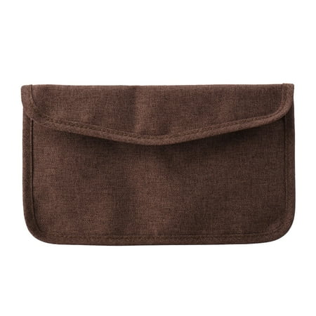 

Mask Storage Bag Small Fabric Bag Portable Storage Folder Useful Temporary Bag Storage Pouch for Outdoor (L Size Coffee)