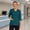 Army Green, variant on Womens 3/4 Sleeve V-Neck Nursing Scrub Top with Pockets Side Slits Casual Medical Uniform Army Green XXL