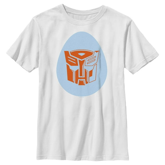 Boy's Transformers Autobots Egg Logo  Graphic Tee White X Large