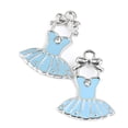 thumbnail image 4 of 10 abalorios de esmalte azul con colgante de cristal para pulseras y accesorios de joyería, 4 of 6
