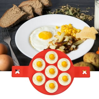 Mairbeon Fried Egg Mold High Temperature Resistance Flexible Food Grade  Double-sided Square Round Egg Fryer Mould for Home