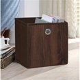 thumbnail image 1 of Organize it All Bac de Rangement Cube 15972W-2&44; en Faux Bois Foncé - 2 Pièces, 1 of 1