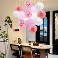 thumbnail image 1 of ICQOVD Hanging Paper Lanterns Rustic Wedding Birthday Party Decorative Supplies, 1 of 6