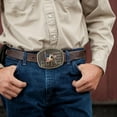 thumbnail image 7 of Cowboy Belt Buckle for Men Western Cowgirl Rodeo Longhorn Bull Belt Buckles, 7 of 7