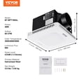 Free Shipping! SKYSHALO 80 CFM Bathroom Exhaust Fan 1.5sones Bath Fan ...
