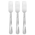 thumbnail image 2 of Mainstays 3-Piece Swirl Pattern Dinner Forks Silver, 2 of 6