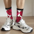 thumbnail image 6 of Hirioo Tulips Flowers Pattern Adult Middle Tube Socks Breathable Sock Non-Pilling,Contrasting Color Design, 6 of 6